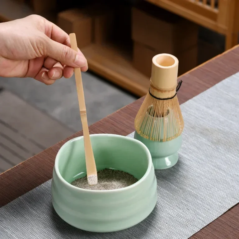 1-3Pcs Matcha Set Bamboo Whisk Teaspoon Ceramic Bowl Tranditional Tea Sets Home Tea-making Tools Accessories Birthday Gifts - Image 3