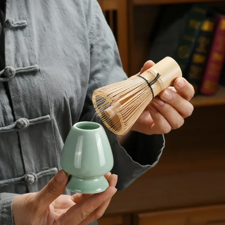 1-3Pcs Matcha Set Bamboo Whisk Teaspoon Ceramic Bowl Tranditional Tea Sets Home Tea-making Tools Accessories Birthday Gifts - Image 4