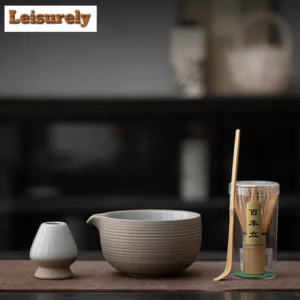 Ancient Pottery Tea Set Complete Set Matcha Beater Tea Brush Japanese Matcha Set Kit Tea Maker Tea Ceremonial for Beverage Shop