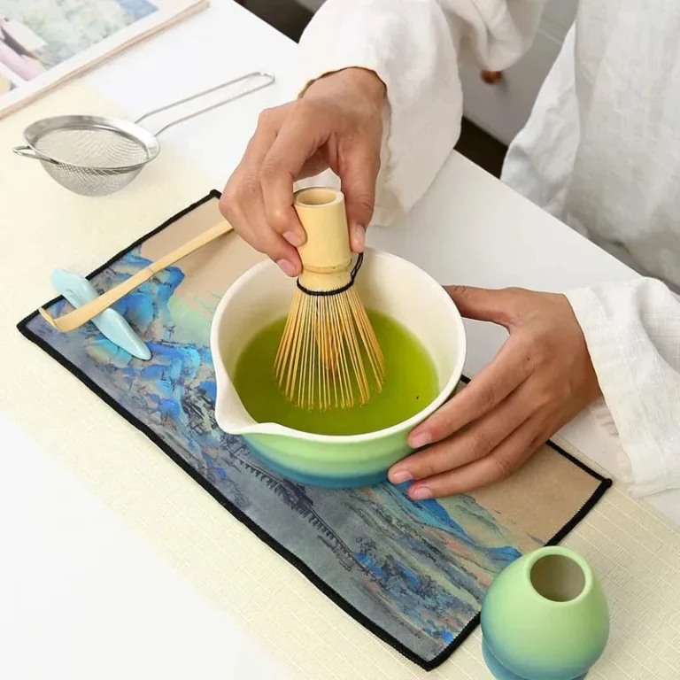 2/7pcs Gradient Ceramic Matcha Set, Tea Sets  with Matcha Bowl and Matcha Whisk Set Tea Making Tools, Gift for Matcha Lovers - Image 5