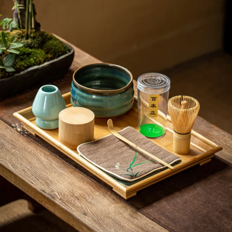 3/4Pcs Matcha Set Bamboo Whisk Teaspoon Ceramic Bowl Tranditional Tea Sets Home Tea-making Tools Accessories Birthday Gifts - Image 2