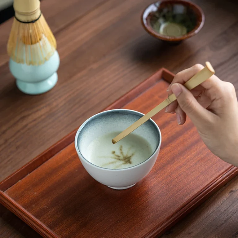 3/4Pcs Matcha Set Bamboo Whisk Teaspoon Ceramic Bowl Tranditional Tea Sets Home Tea-making Tools Accessories Birthday Gifts - Image 5