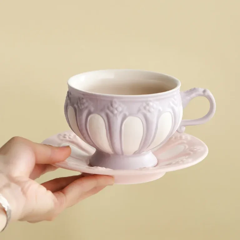 European Porcelain Tea Cup and Saucer Set Teapot English Afternoon Teacup High-Grade Coffee Pot Pretty Coffee Cup Mug Party Cafe - Image 3