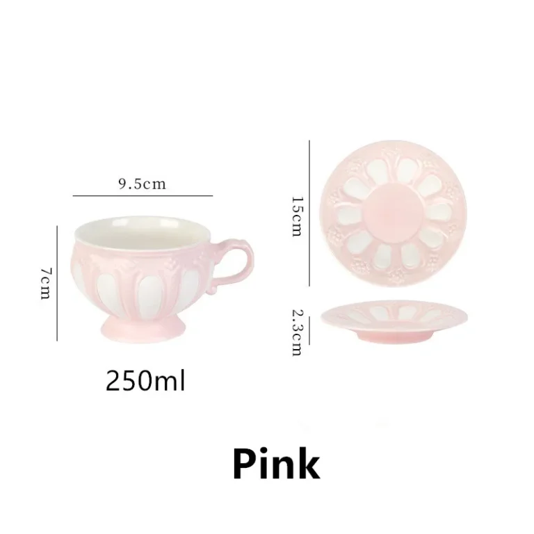 European Porcelain Tea Cup and Saucer Set Teapot English Afternoon Teacup High-Grade Coffee Pot Pretty Coffee Cup Mug Party Cafe - Image 5