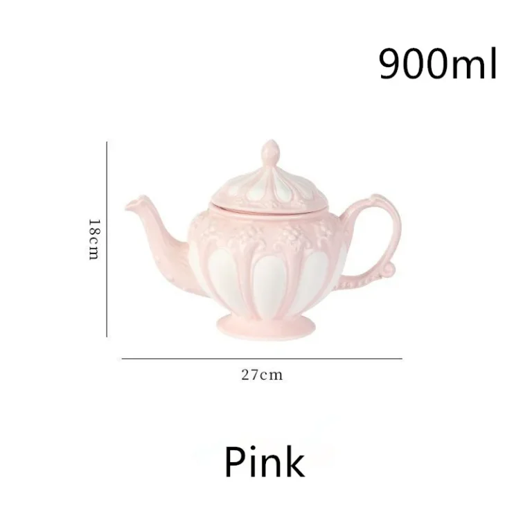 European Porcelain Tea Cup and Saucer Set Teapot English Afternoon Teacup High-Grade Coffee Pot Pretty Coffee Cup Mug Party Cafe - Image 6