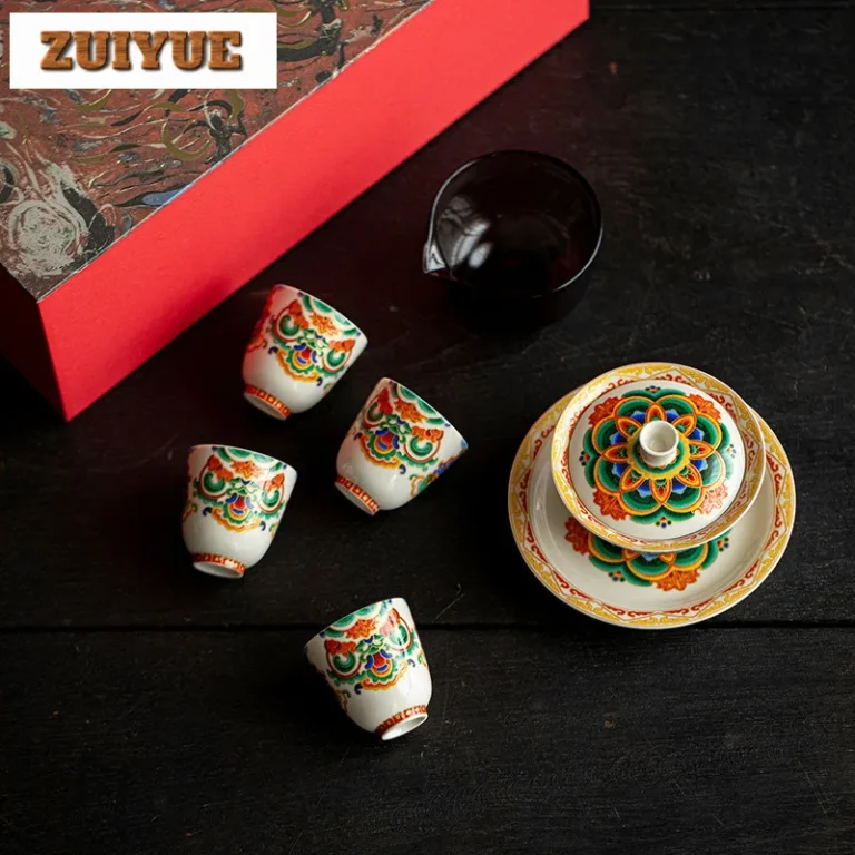 Dunhuang Elements Tea Set Complete Set Luxury Tea Ceremony Set Household Tea Maker Teapot And Tea Cup Set Cha Supplies Craft - Image 2