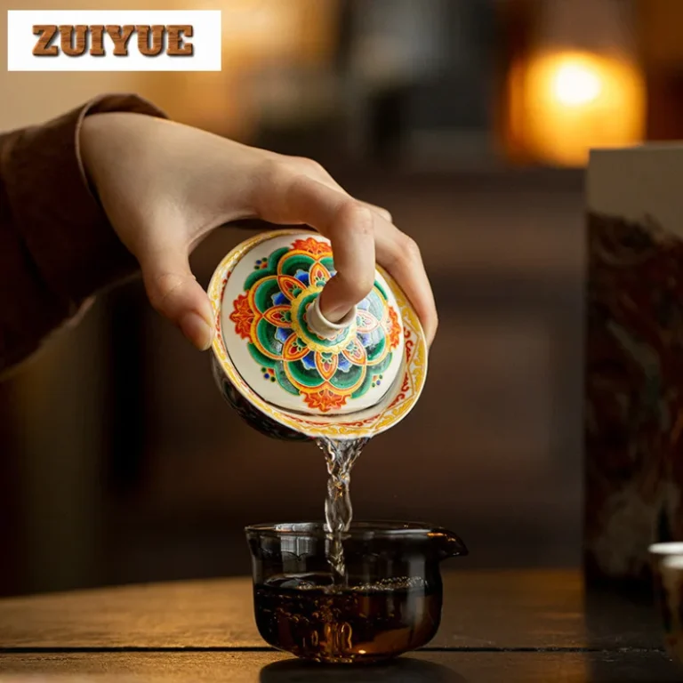 Dunhuang Elements Tea Set Complete Set Luxury Tea Ceremony Set Household Tea Maker Teapot And Tea Cup Set Cha Supplies Craft - Image 3