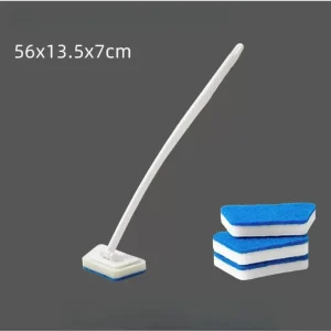 Cleaning Brushes  Bathroom Accessories Wall Cleaning Sponge Hanging Long Handle Removable Floor Bathtub Home Household 1
