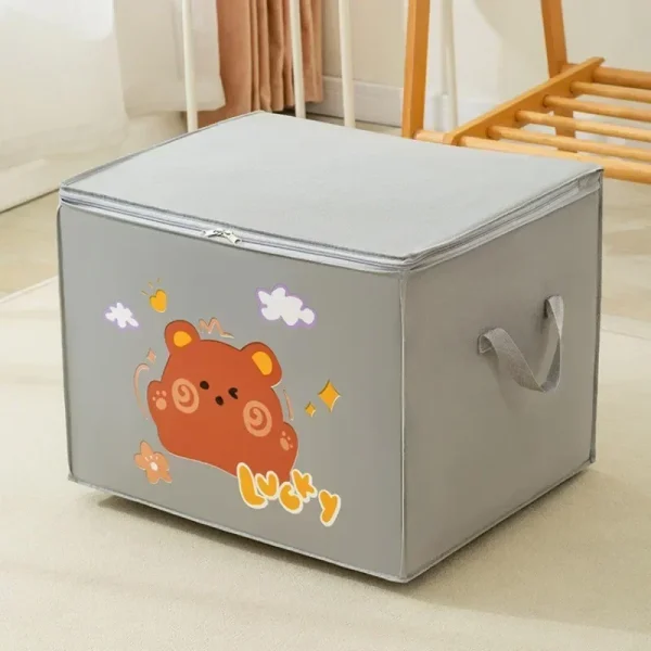 Cube Folding Toys Storage Box Kids Toys Organizer Box Felt Cloth Fabric Storage Basket for Cartoon Animal Nursery Toy Bins 6