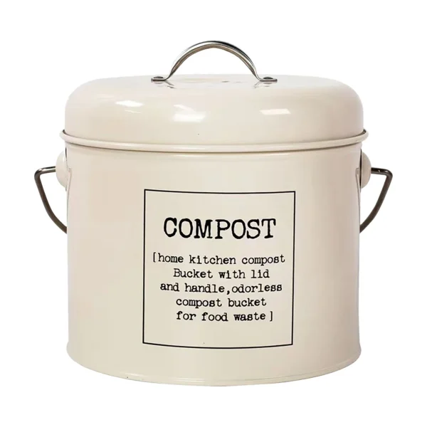 Kitchen Trash Can Trash Bin With Lid Garbage Can for Cabinet Under Sink Waste Garbage Compost Bin Tabletop Rubbish Container 5