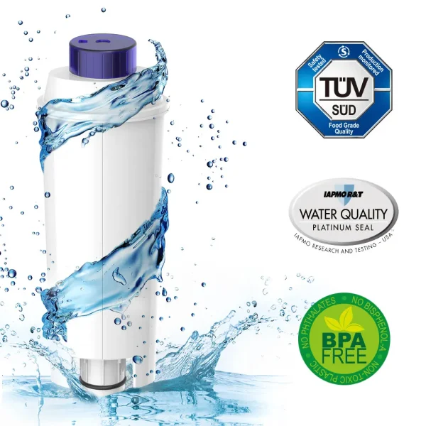 Water Filter Replacement Filter Water Filter Compatible with DeLonghi Coffee Machines DLSC002 ECAM, ETAM, ESAM, BCO, EC 6