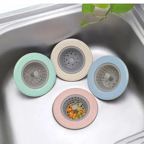Silicone Bathroom Sink Drains Bathtub Plugs Strainers Sewer Hair Filter Bath Drain Stopper Sink Floor Drain Kitchen Accessories 2