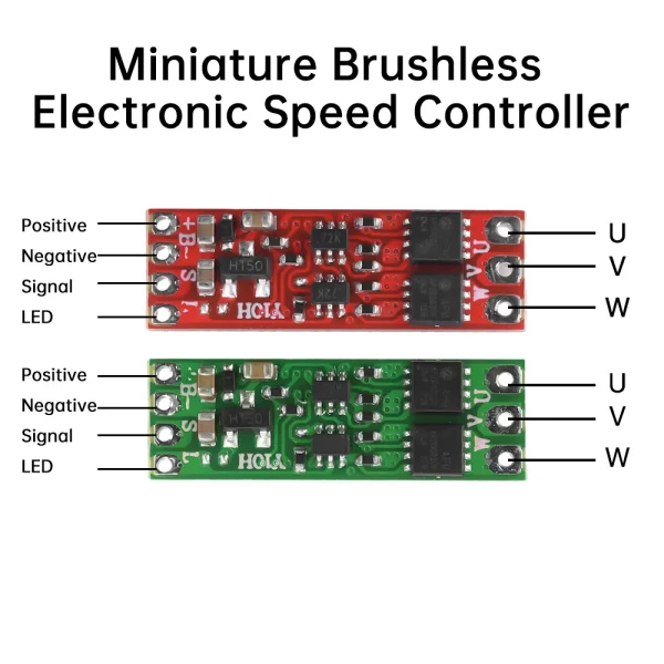 2S-3S 8A Mini Brushless Motor Driver Board DC5V-16V 8A Micro Airplane Brushless ESC Brushless Motor Regulator Drive Module 6