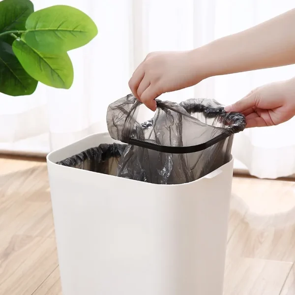 Dual Compartment Garbage Bin Double Compartment Trash Can Kitchen Dry Wet Classified Waste Bin 2