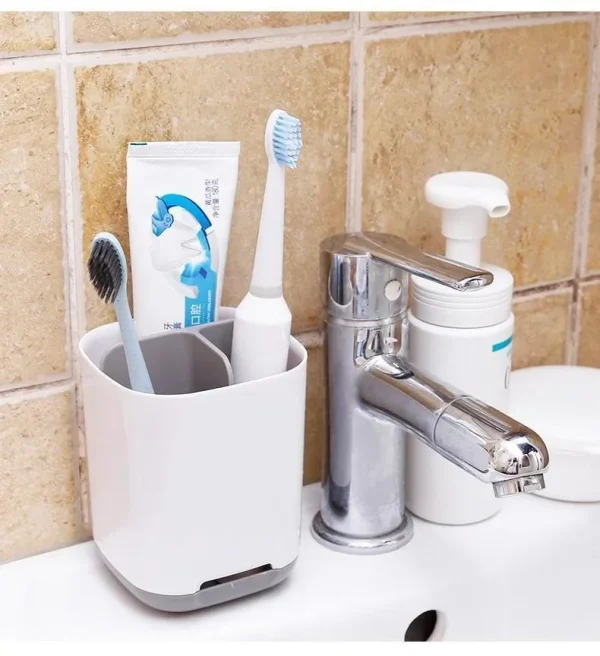 Plastic Electric Toothbrush Toothpaste Holder Detachable Bathroom Toothpaste Holder Storage Rack Bathroom Accessories 6