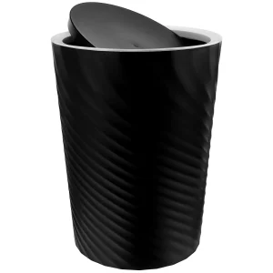 Threaded Trash Can Bin Garbage Pail Nordic Large Capacity Plastic Container Office Bathroom Living Bedroom Trashcans 1