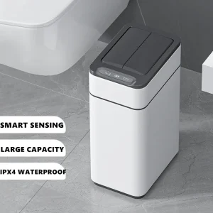 Smart Trash Can 15L 20L 30L 40L 50L 60L Stainless Steel Waste bin High Trash Cans Garbage Bin for Kitchen Trash Can Wastebasket 1