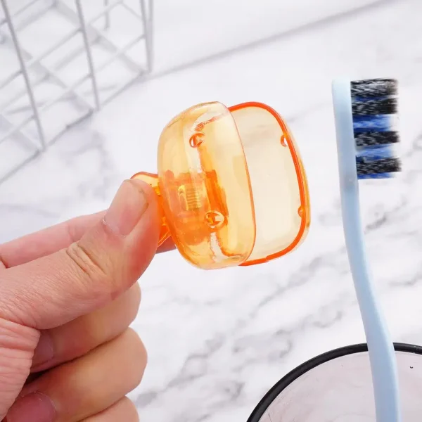 Portable Plastic Toothbrush Head Cover Clips Dustproof Head Protector Cap Travel Hiking Camping Bathroom Accessories 1
