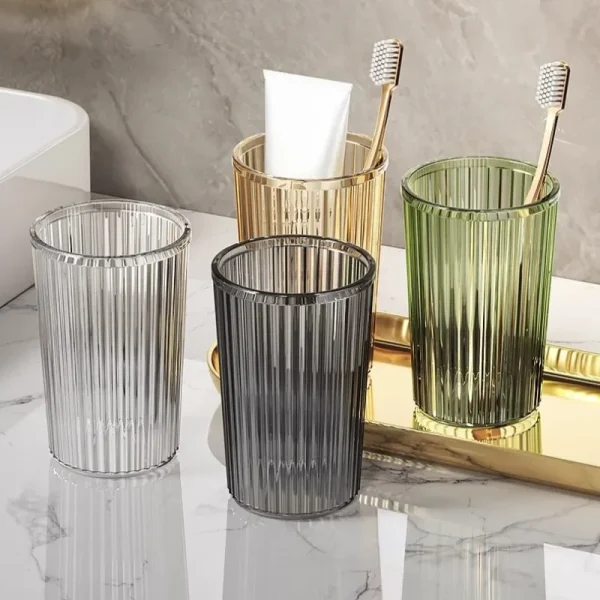 Acrylic Mouthwash Cup Toothbrush Bathroom Cup Light Luxury Style Bathroom Storage Accessories Toothbrush Holder 1