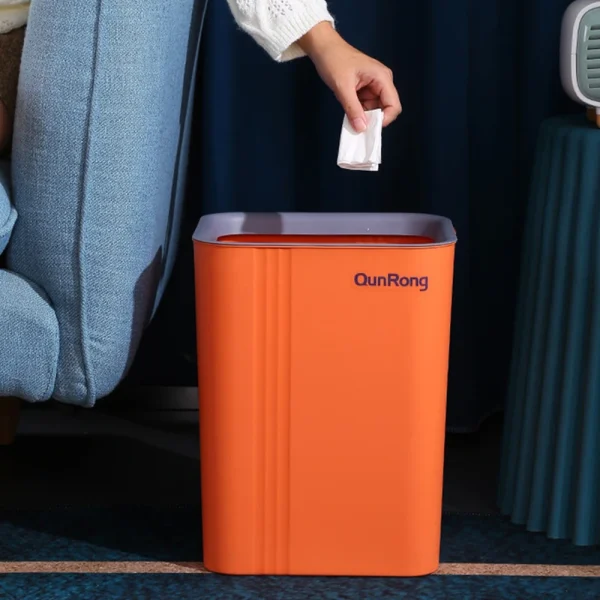 Trash Bin Narrow Seam Sensor Bin Recycling 8l/12l/16l Modern Minimalist Household Cleaning Tools Kitchen Trash Can Garbage Bin 5
