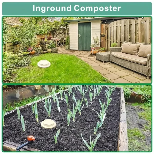1pc Outdoor Compost Bin For Durable Inground Insect Composter Farm Compost Bin Kit For Home Raised Flower Beds For Garden 3