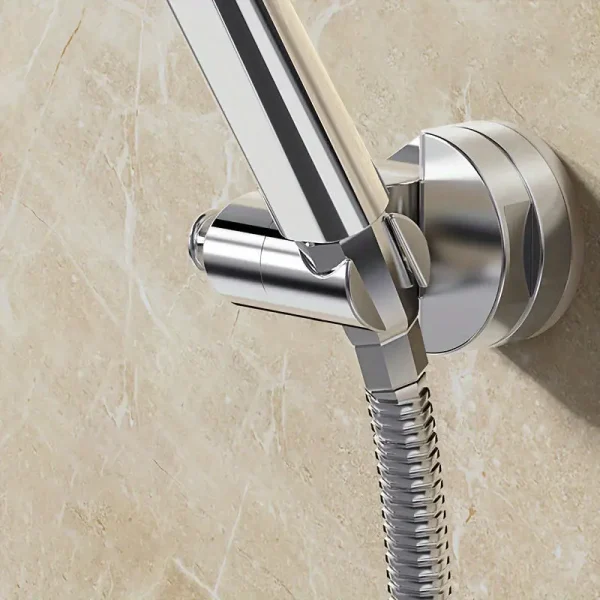 New Shower Stand Holder Universal Handheld Shower Head Bracket 360°Adjustable Suction Cup Shower Head Holder Bathroom Accessory 2