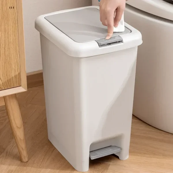Luxury Pedal Trash Can for Kitchen and Bathroom Waterproof Wastebasket Large Capacity Garba Bin Modern Accessories 8 L 10 L  20L 4