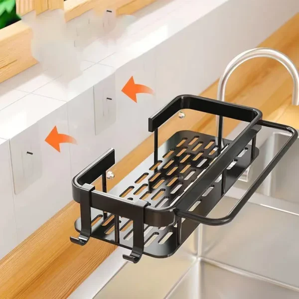 Bathroom Shelf Makeup Storage Organizer Aluminum Alloy Shampoo Rack Shower Shelf Bathroom Accessories No Drill Wall Shelf 6