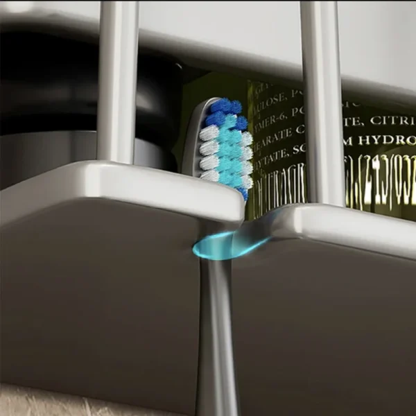 Toothbrushes Holder Wall Mounted Toothpaste Dispenser Electric Toothbrush Holder Storage Bathroom Accessories Bathroom Organizer 5