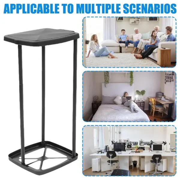 Portable Trash Bag Holder Rubbish Bin Stand Telescopic Garbage Holders Waste Storage Frame with Lid for Living Room Yard Lawn 5