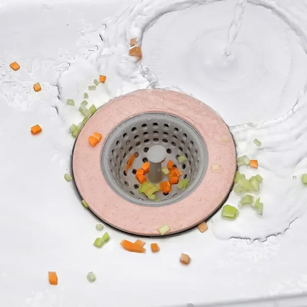 Silicone Bathroom Sink Drains Bathtub Plugs Strainers Sewer Hair Filter Bath Drain Stopper Sink Floor Drain Kitchen Accessories 4