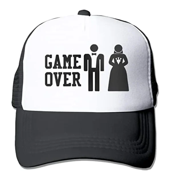 Groom Crew Game over Hat Guys Bachelor Party Video Gamer Groom to be Pool Vegas Beach Vacation Wedding engagement Honeymoon gift 3