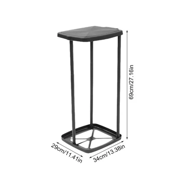 Portable Trash Bag Holder Rubbish Bin Stand Telescopic Garbage Holders Waste Storage Frame with Lid for Living Room Yard Lawn 6