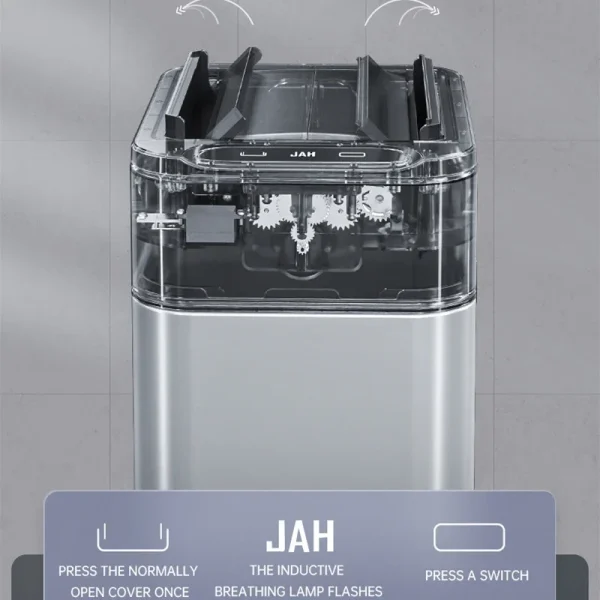 Smart Trash Can 15L 20L 30L 40L 50L 60L Stainless Steel Waste bin High Trash Cans Garbage Bin for Kitchen Trash Can Wastebasket 5