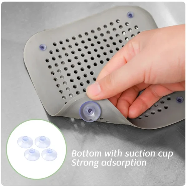 Drain Hair Catcher Filter Sink Anti-blocking Strainer Bathtub Shower Floor Silicone Stopper Cover Kitchen Bathroom Accessories 4