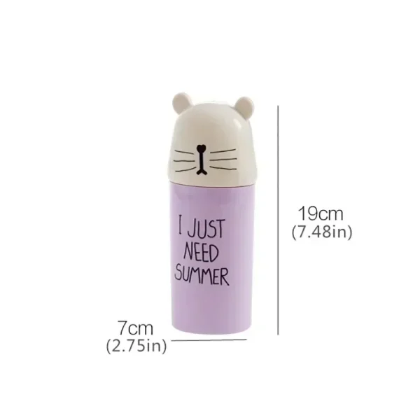 Cute Toothbrush Toothpaste Cups Portable Storage Boxes Brush Washing Tooth Gargle Case Children Bathroom Travel Organizer 6