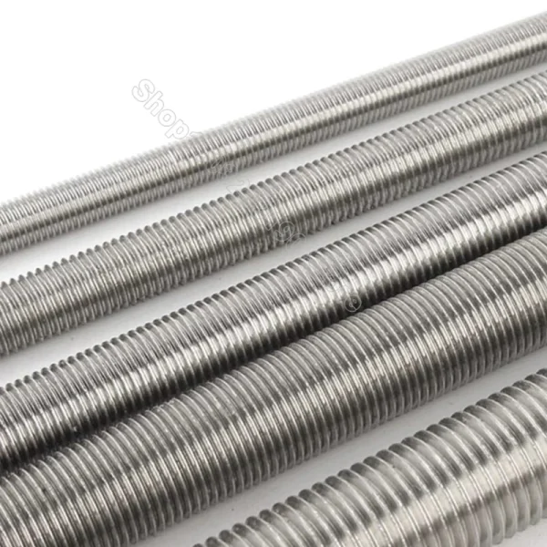 1-10Pcs M2 M2.5 M3 M4 M5 M6 Full Threaded Rod Fully Metric Thread Rods Shaft Bar Screws 304Stainless Steel Bolt Stud L=16-500mm 5