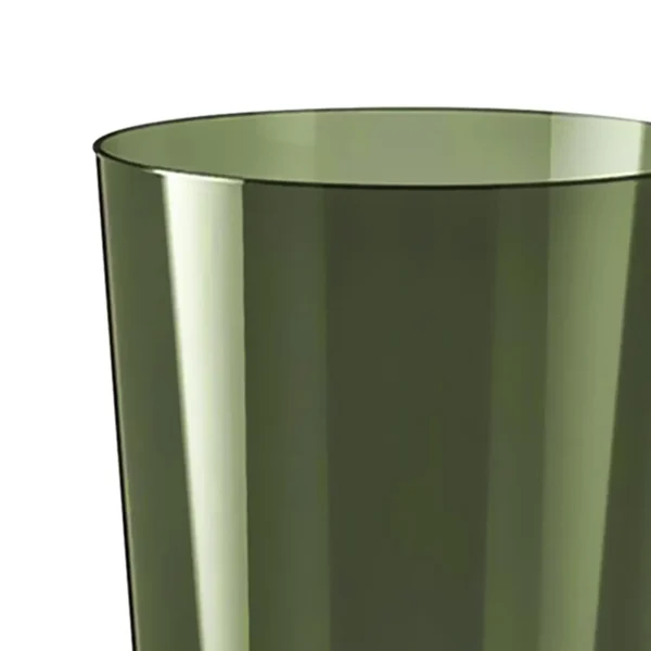 Waste Paper Bin Rubbish Bin Clear Round Dustbin Trash Can for Dressing Table Office Bedroom Kids Room 5