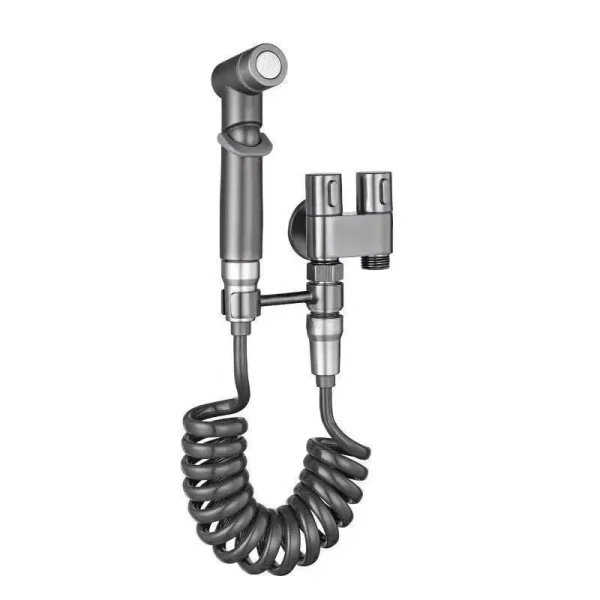 Bidet toilet sprayer set spray water bathroom handheld bidet sprayer toilet shower double outlet angle valve toilet accessories 6