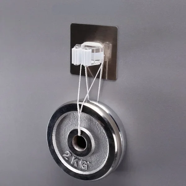 2/1pcs Punch-free Mop Holder Bathroom Shelf Wall-Mounted Mop Broom Hanger Self Adhesive Hooks Bathroom Storage Home Accessories 5