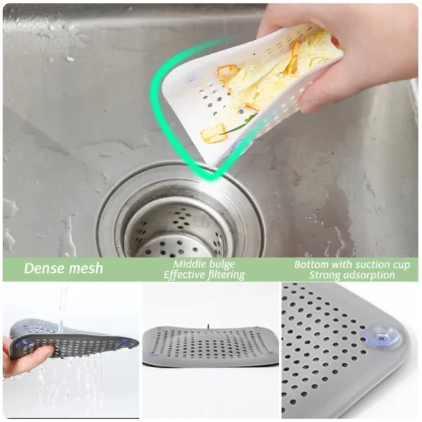 Drain Hair Catcher Filter Sink Anti-blocking Strainer Bathtub Shower Floor Silicone Stopper Cover Kitchen Bathroom Accessories 6