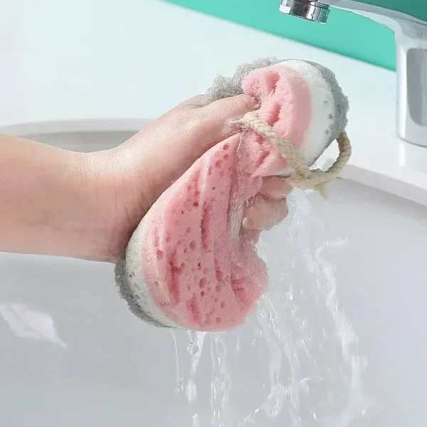 Soft Bath Sponge Body Scrub Bast Wisp Massage Brush Body Washcloth Skin Scrubber Relax Exfoliating Skincare Shower Accessories 4