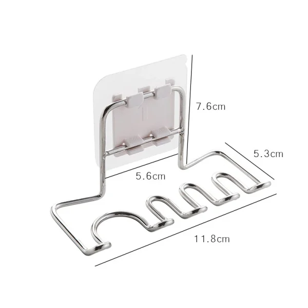 Wall Mounted Stainless Steel Toothbrush Holder Bathroom Tooth Brush Toothpaste Razor Organizers Stand Bathroom Accessories 3