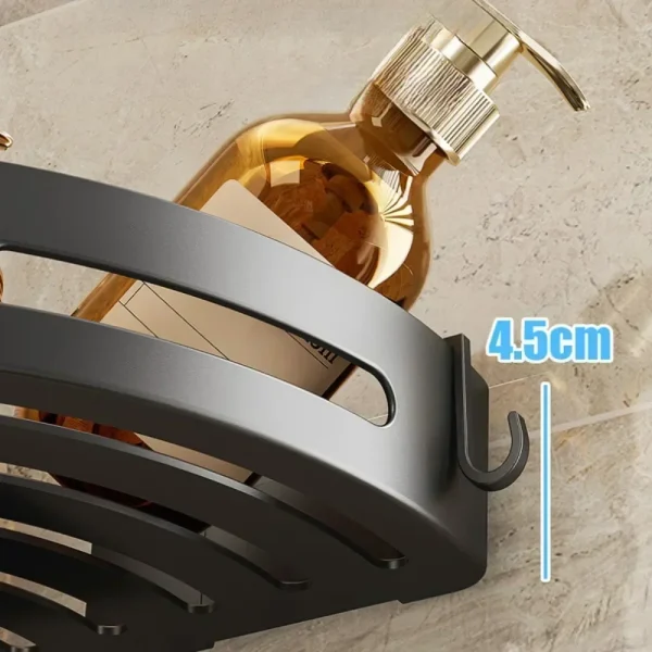 3/2/1pcs Bathroom Shampoo Holder Adhensive Shower Caddy Shelves Storage No Drill Shelf Corner Towel Holder Shelves for Bathroom 4