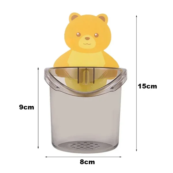Home Bathroom Accessories Set Toothbrush Holder Toothpaste Storage Rack Wall Mount Toothbrush Cup Rack Toothbrush Stand Child 6