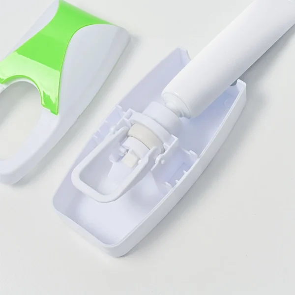 1 Set Toothbrush Holder Automatic Toothpaste Dispenser Wall Mounted Dustproof Toothbrush Organizer Bathroom Toothpaste Squeezer 4
