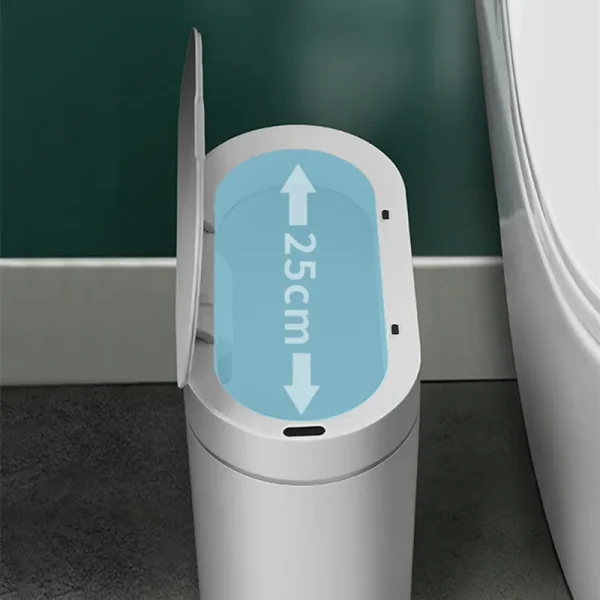 Smart Sensor Trash Can For Kitchen Bathroom Toilet  Automatic Induction Waterproof Wastebasket Garbage Bin with Lid 7/8L Dustbin 4