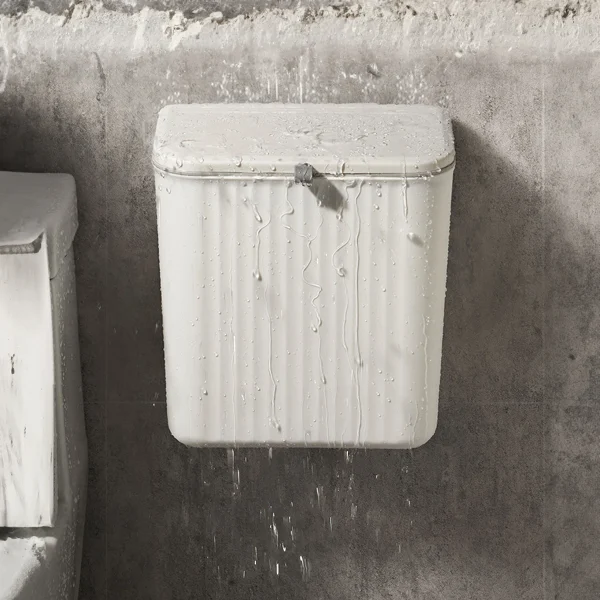 Kitchen Wall-mounted Trash Can, Household Kitchen Waste Storage Bin, Toilet Hanging Toilet Paper Storage Bucket 3