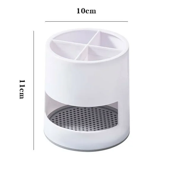 Toothbrush Holder Drain Rack Plastic Replacement Spoon Storage Organizer Tool Toothpaste Accessory Adapter Bathroom 2