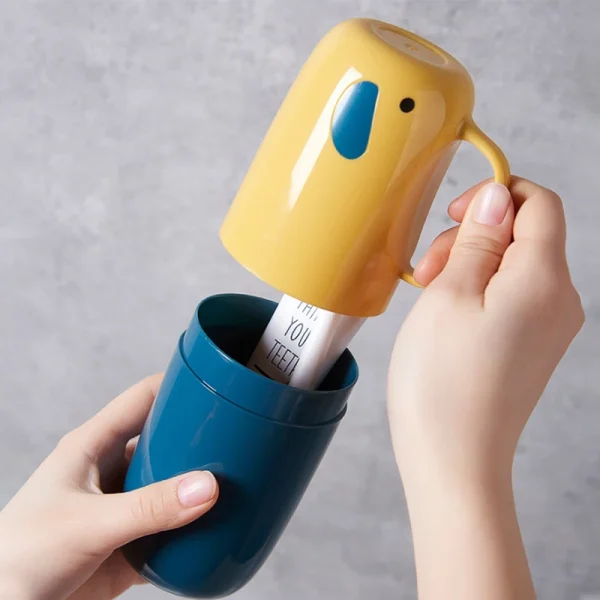 Toothbrush Toothpaste Holder Toiletries Storage Case Box Mouthwash Cup Portable For Travel Outdoor Camping Bathroom Accessories 5